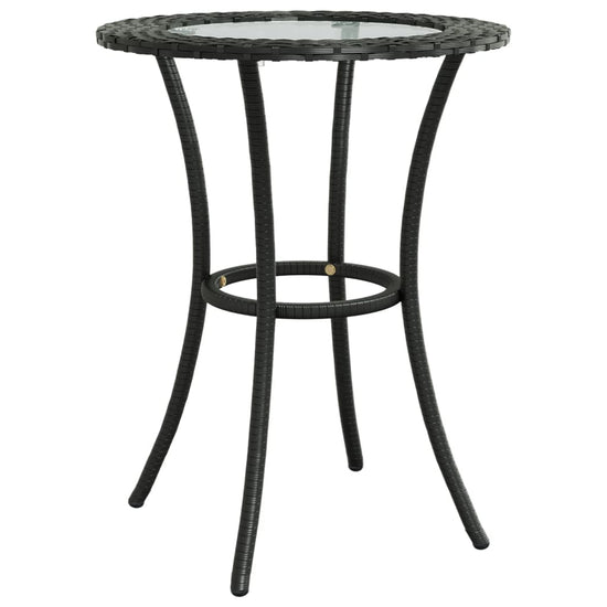 2-delige Loungeset met kussens L-vormig poly rattan zwart MeubelReus