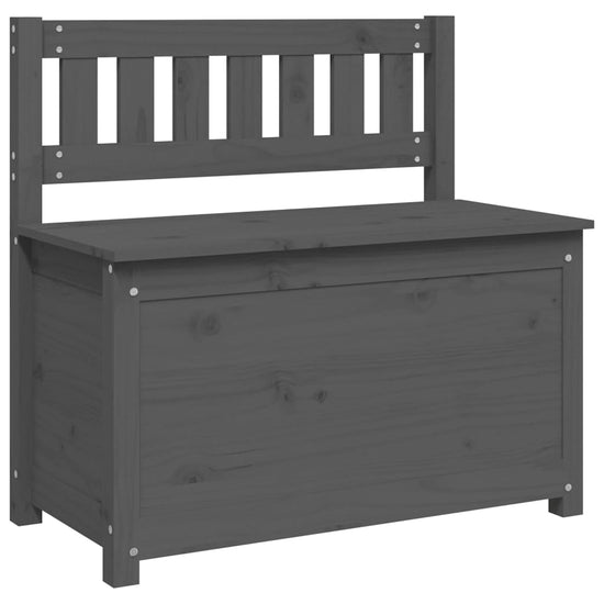 Bankje 80x41x77 cm massief grenenhout grijs MeubelReus