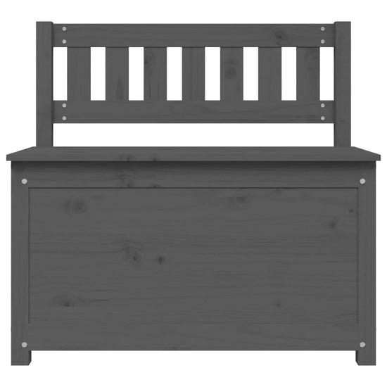 Bankje 80x41x77 cm massief grenenhout grijs MeubelReus