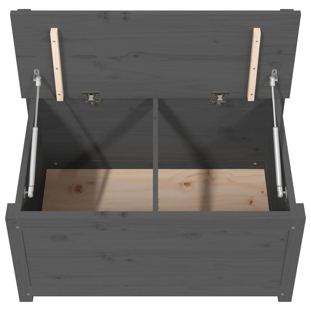 Bankje 80x41x77 cm massief grenenhout grijs MeubelReus