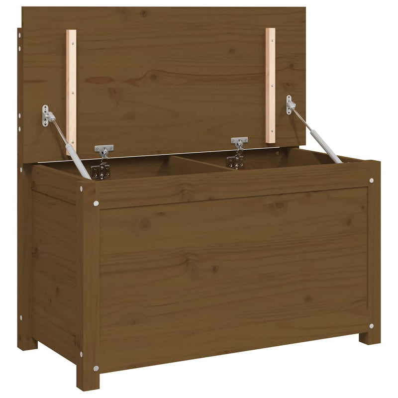 Bankje 80x41x77 cm massief grenenhout honingbruin MeubelReus
