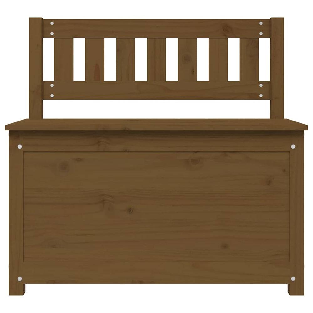 Bankje 80x41x77 cm massief grenenhout honingbruin MeubelReus