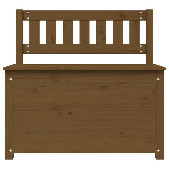 Bankje 80x41x77 cm massief grenenhout honingbruin MeubelReus
