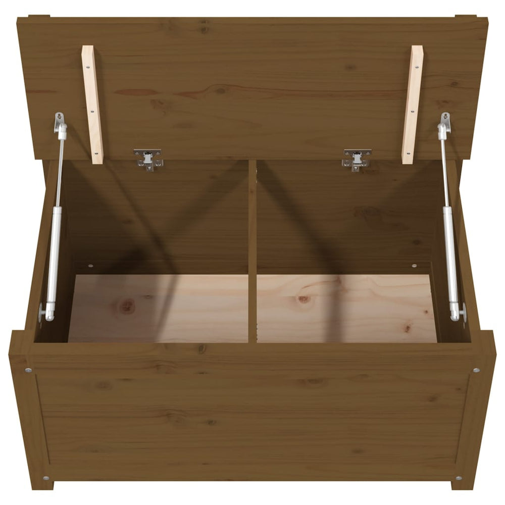Bankje 80x41x77 cm massief grenenhout honingbruin MeubelReus