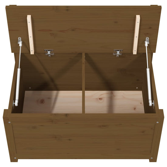 Bankje 80x41x77 cm massief grenenhout honingbruin MeubelReus