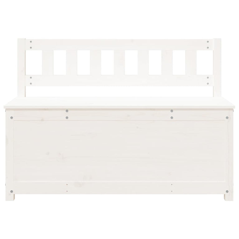 Bankje 110x41x76,5 cm massief grenenhout wit