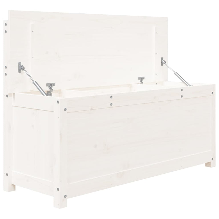 Bankje 110x41x76,5 cm massief grenenhout wit