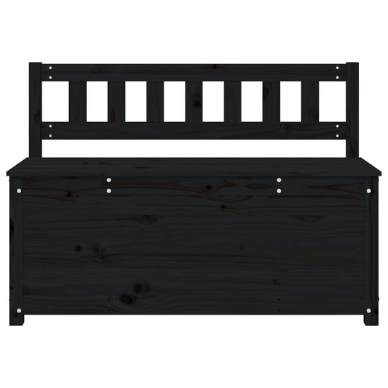 Bankje 110x41x76,5 cm massief grenenhout zwart MeubelReus