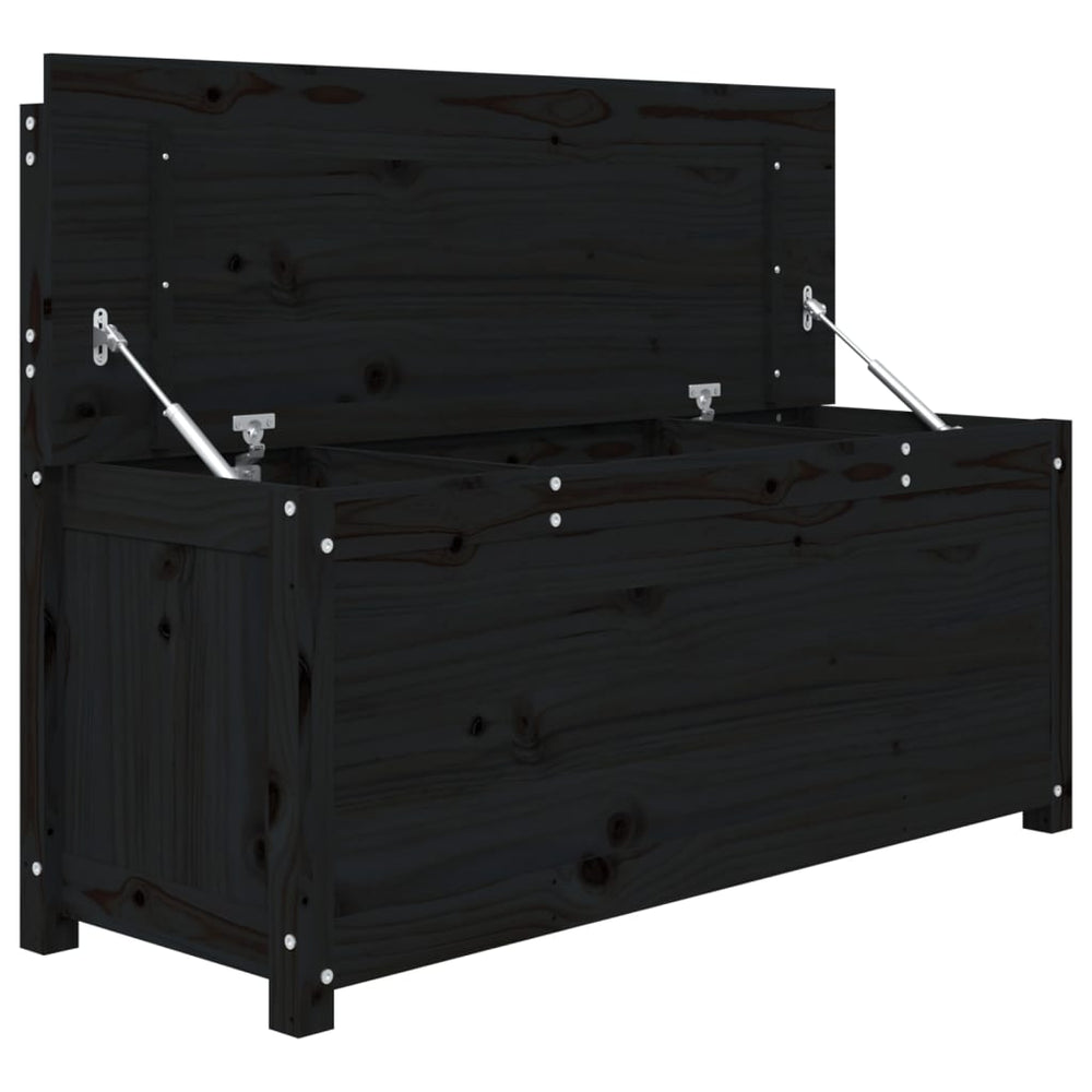 Bankje 110x41x76,5 cm massief grenenhout zwart MeubelReus