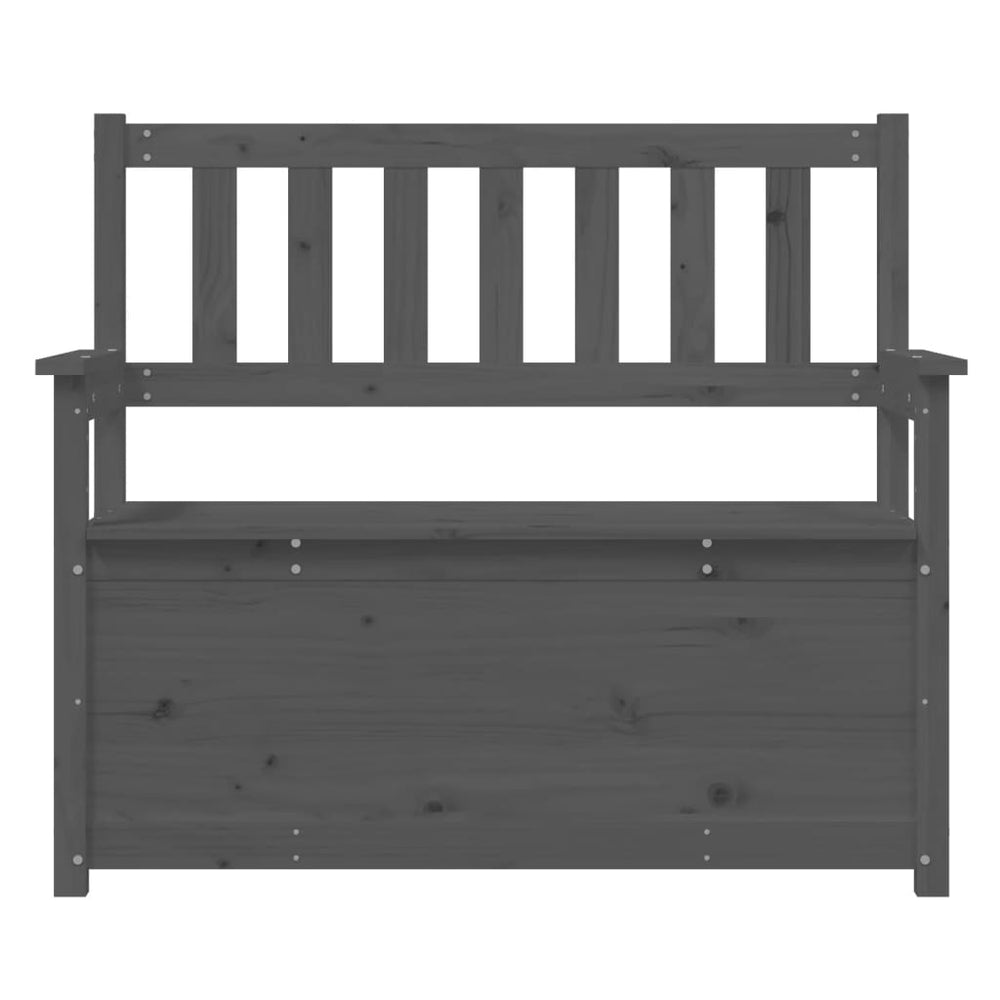 Bankje 112,5x51,5x96,5 cm massief grenenhout grijs MeubelReus