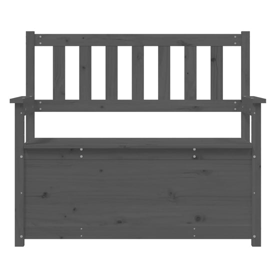 Bankje 112,5x51,5x96,5 cm massief grenenhout grijs MeubelReus