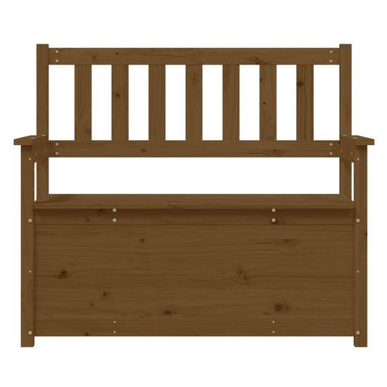 Bankje 112,5x51,5x96,5 cm massief grenenhout honingbruin MeubelReus