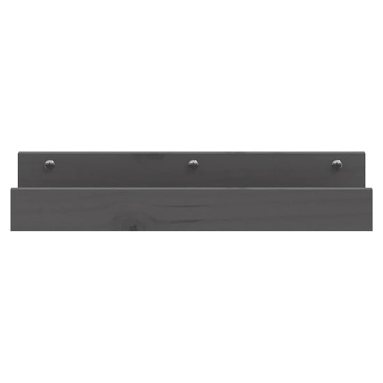Wandschappen 2 st 50x12x9 cm massief grenenhout grijs MeubelReus