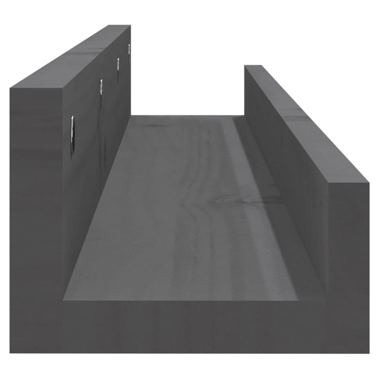 Wandschappen 2 st 80x12x9 cm massief grenenhout grijs MeubelReus