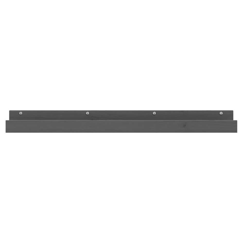 Wandschappen 2 st 110x12x9 cm massief grenenhout grijs MeubelReus