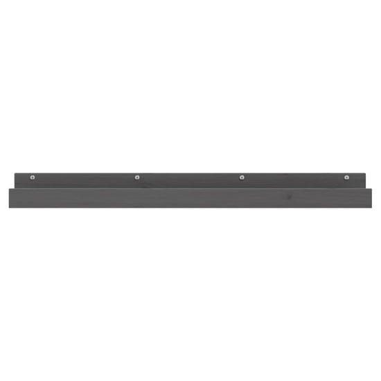 Wandschappen 2 st 110x12x9 cm massief grenenhout grijs MeubelReus