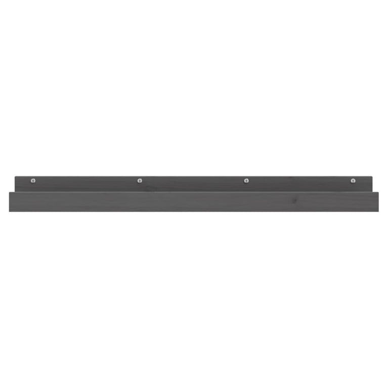 Wandschappen 2 st 110x12x9 cm massief grenenhout grijs MeubelReus