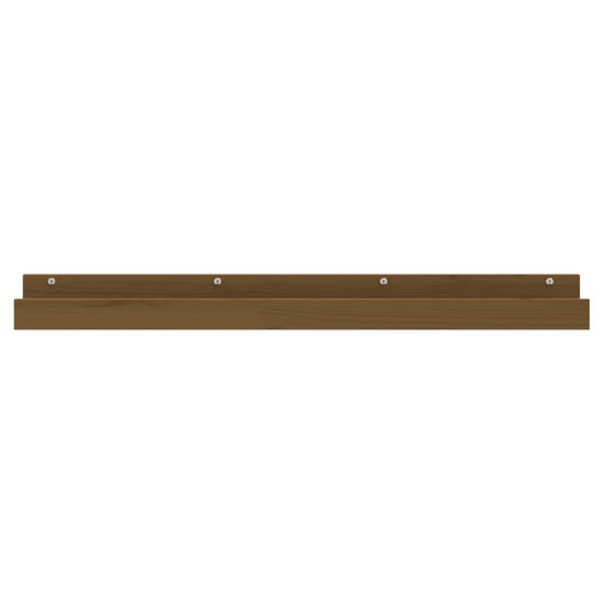 Wandschappen 2 st 110x12x9 cm massief grenenhout honingbruin MeubelReus