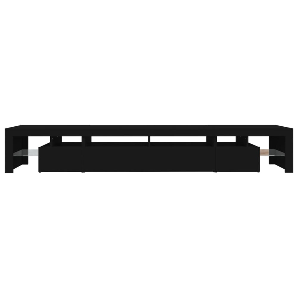 Tv-meubel met LED-verlichting 260x36,5x40 cm zwart MeubelReus
