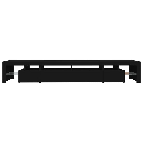 Tv-meubel met LED-verlichting 260x36,5x40 cm zwart MeubelReus
