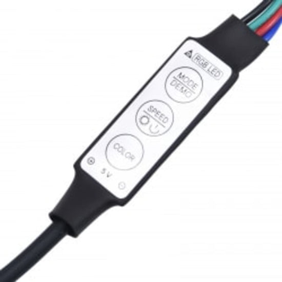 Tv-meubel met LED-verlichting 260x36,5x40 cm betongrijs MeubelReus