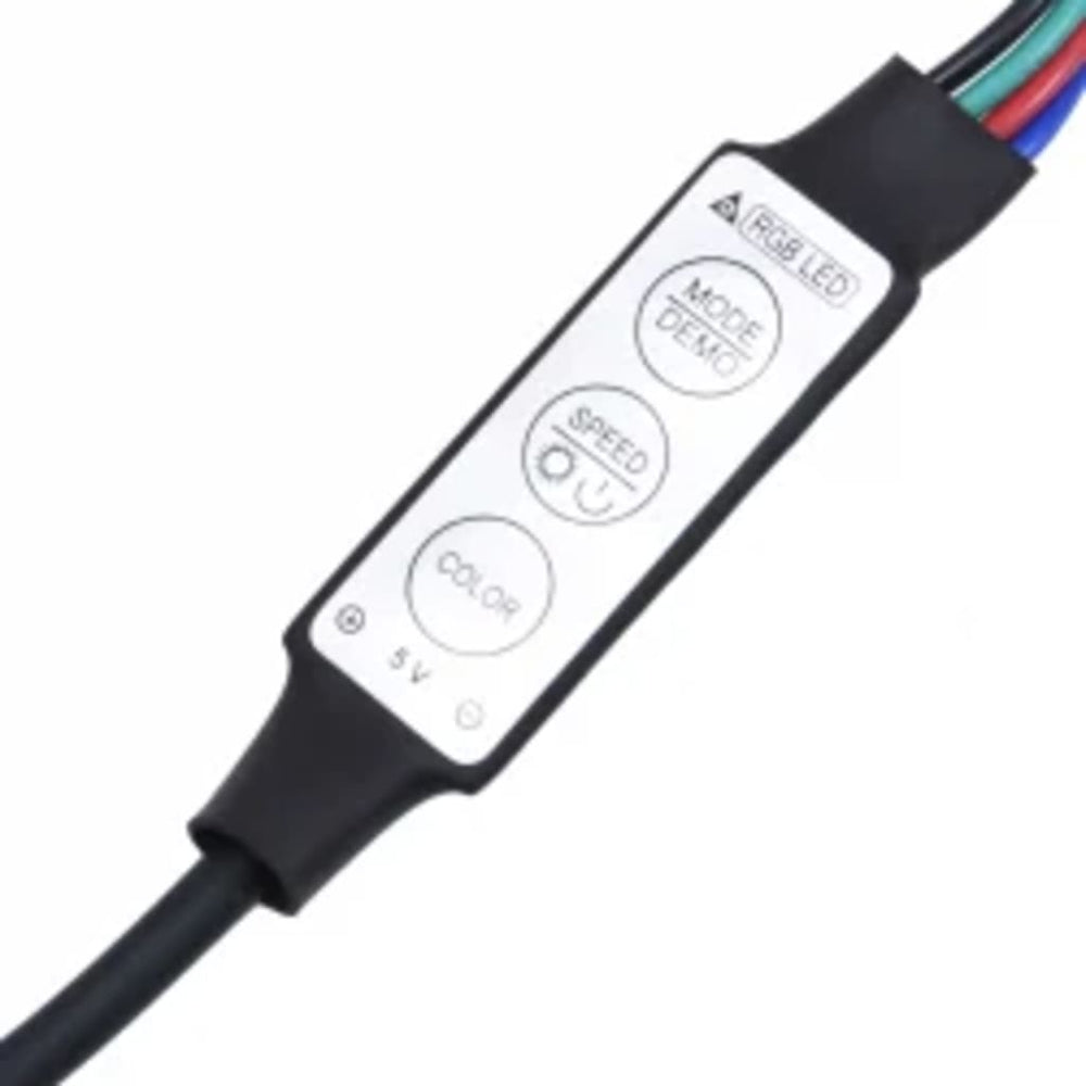 Tv-meubel LED-verlichting 260x36,5x40 cm gerookt eikenkleurig MeubelReus