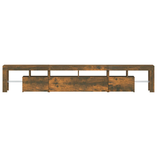 Tv-meubel LED-verlichting 230x36,5x40 cm gerookt eikenkleurig MeubelReus