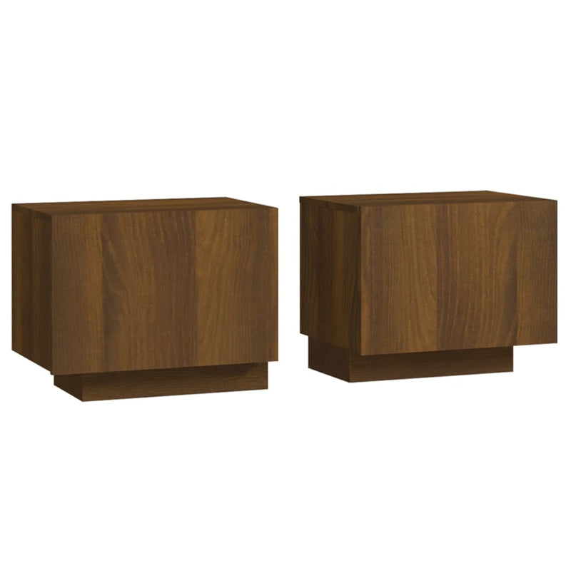 Nachtkastje 100x35x40 cm bewerkt hout bruin eikenkleur MeubelReus