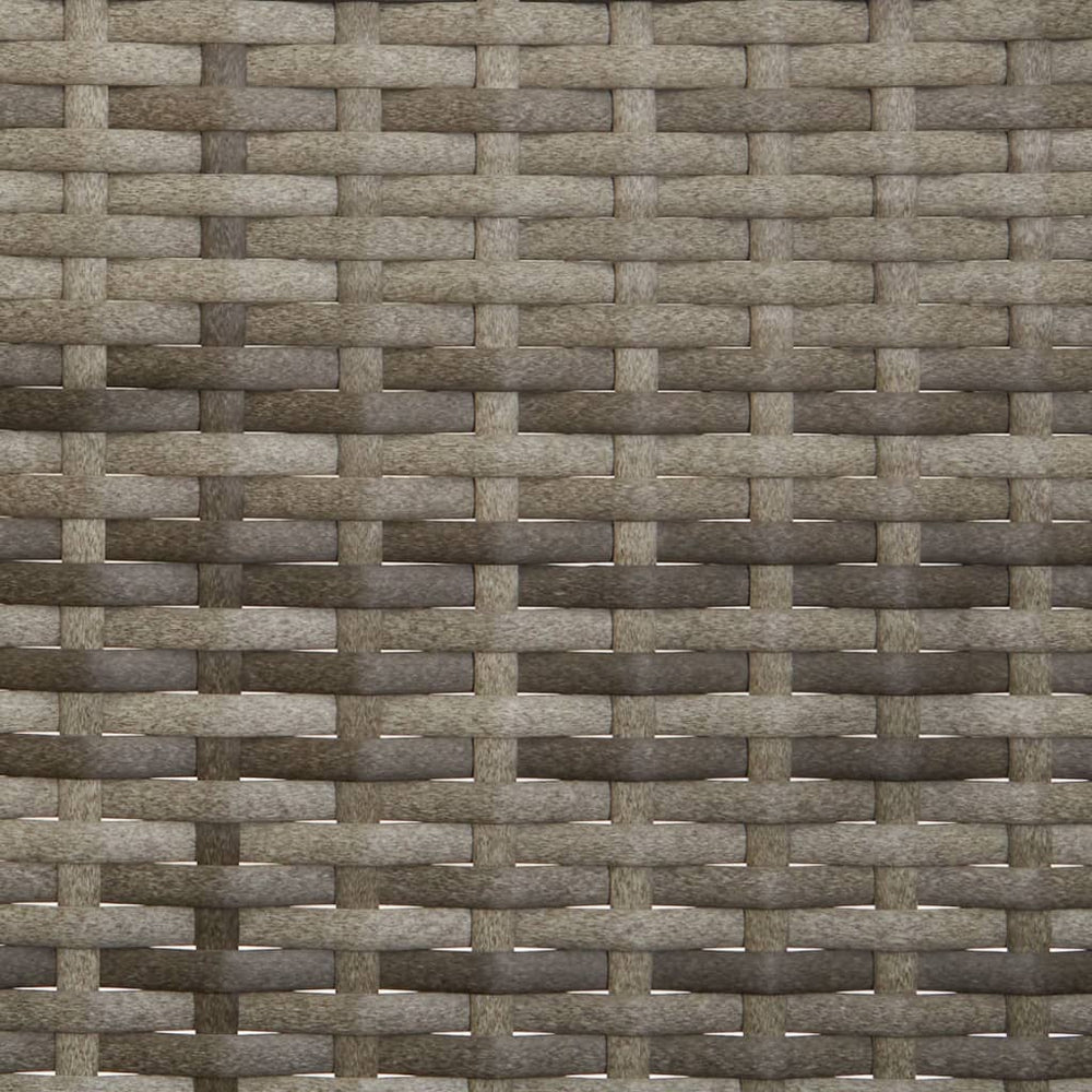 Tuinbank 2-zits met kussens poly rattan grijs MeubelReus