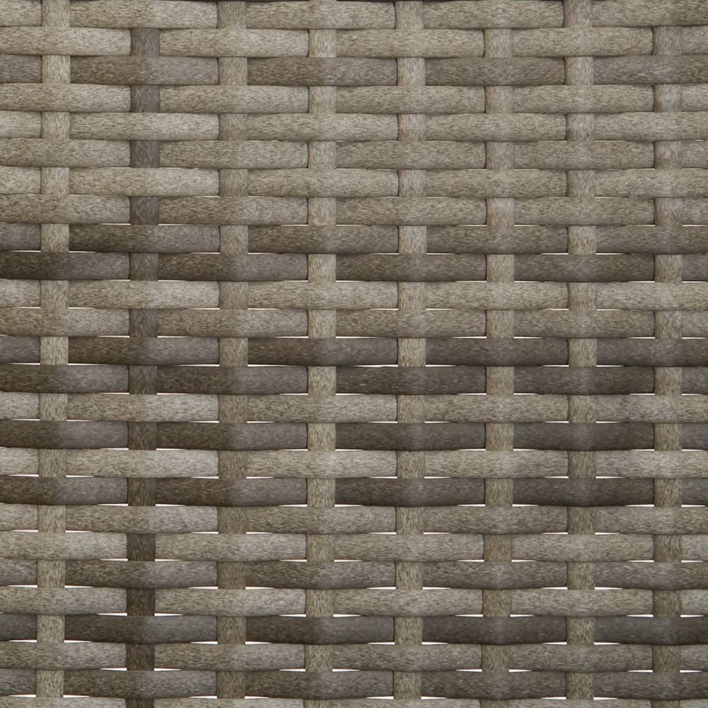 Tuinbank 3-zits met kussens poly rattan grijs MeubelReus