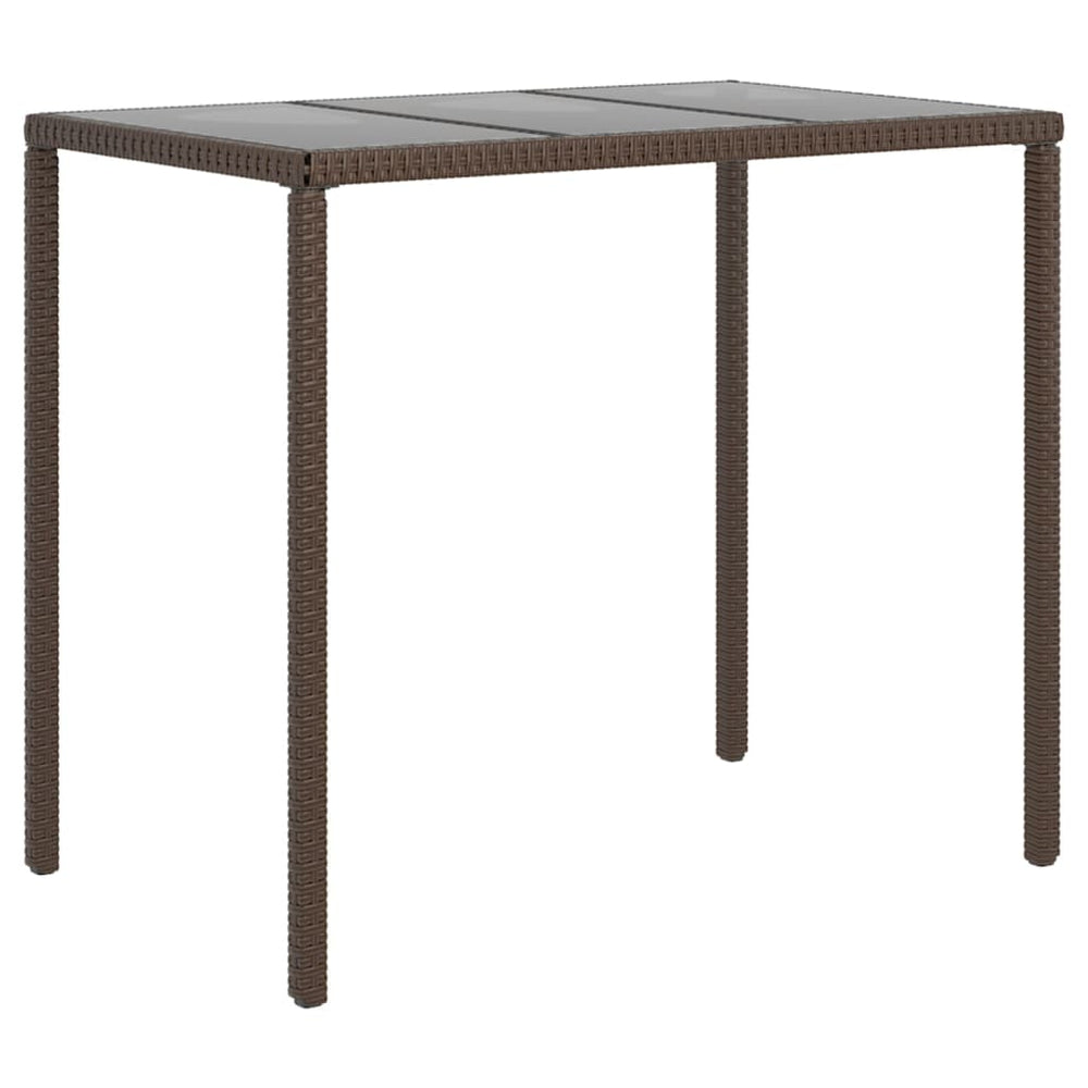 6-delige Loungeset met kussens poly rattan bruin MeubelReus