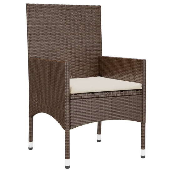 6-delige Loungeset met kussens poly rattan bruin MeubelReus