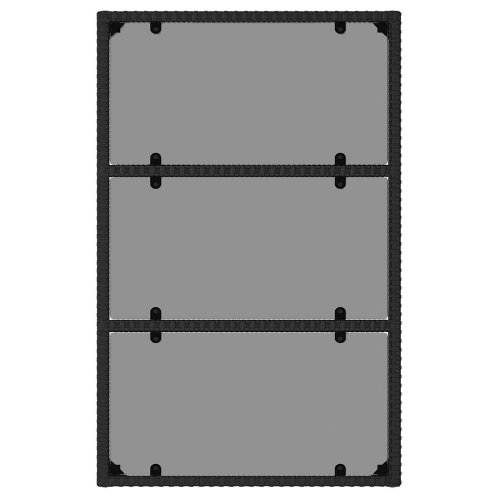 6-delige Loungeset met kussens poly rattan zwart MeubelReus