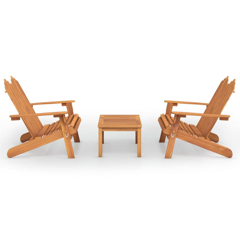 3-delige Loungeset Adirondack massief acaciahout MeubelReus