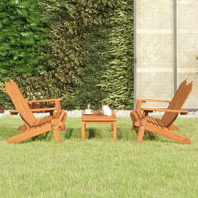 3-delige Loungeset Adirondack massief acaciahout MeubelReus