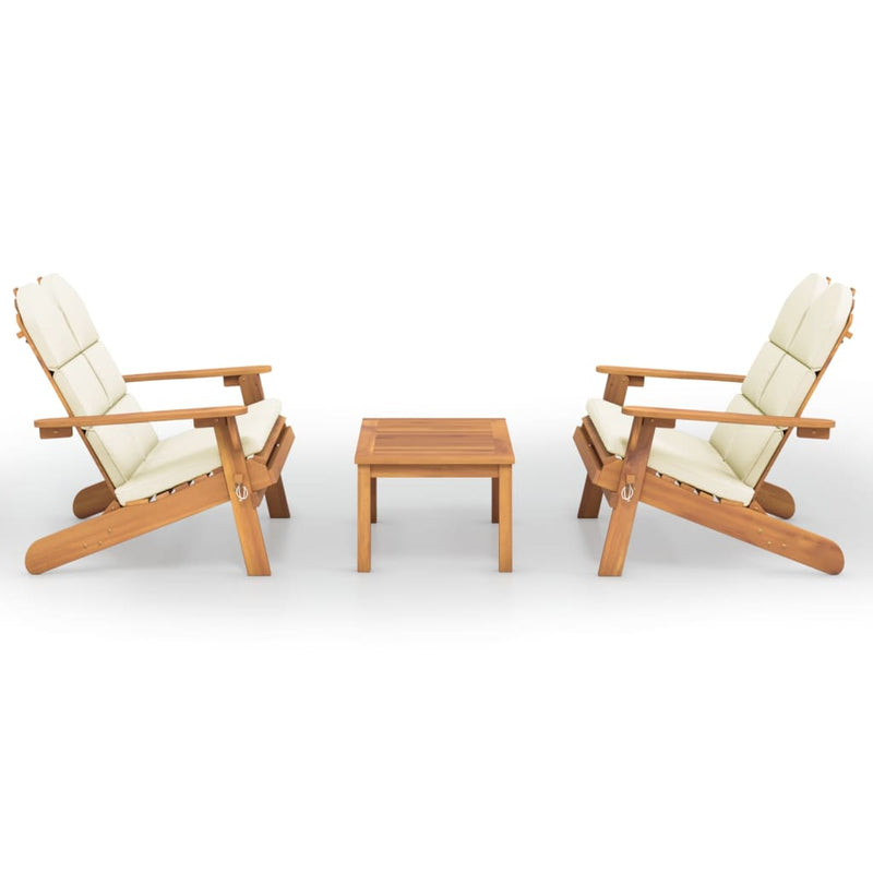 3-delige Loungeset Adirondack massief acaciahout MeubelReus