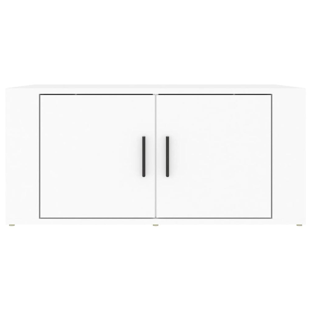 Salontafel 80x50x36 cm bewerkt hout wit MeubelReus