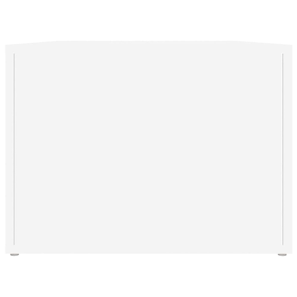 Salontafel 80x50x36 cm bewerkt hout wit MeubelReus