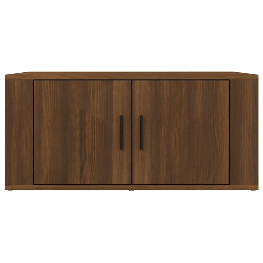 Salontafel 80x50x36 cm bewerkt hout bruin eikenkleur MeubelReus