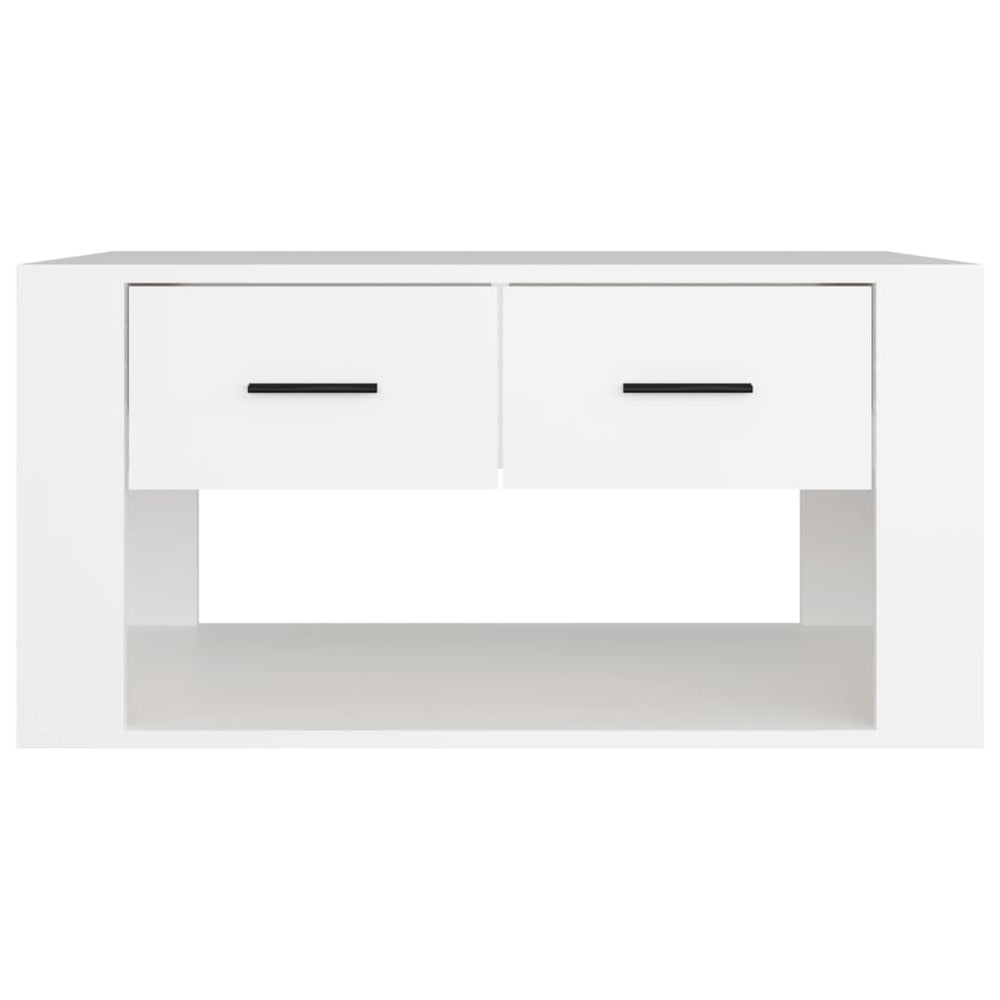 Salontafel 80x50x40 cm bewerkt hout wit MeubelReus