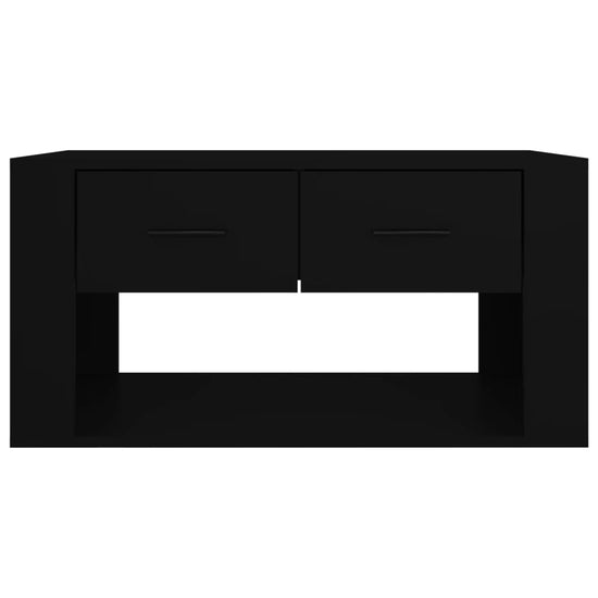 Salontafel 80x50x40 cm bewerkt hout zwart MeubelReus