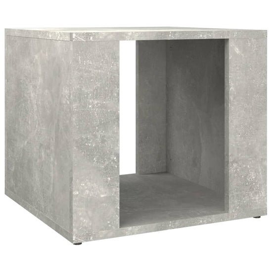 Nachtkastje 41x40x36 cm bewerkt hout betongrijs MeubelReus