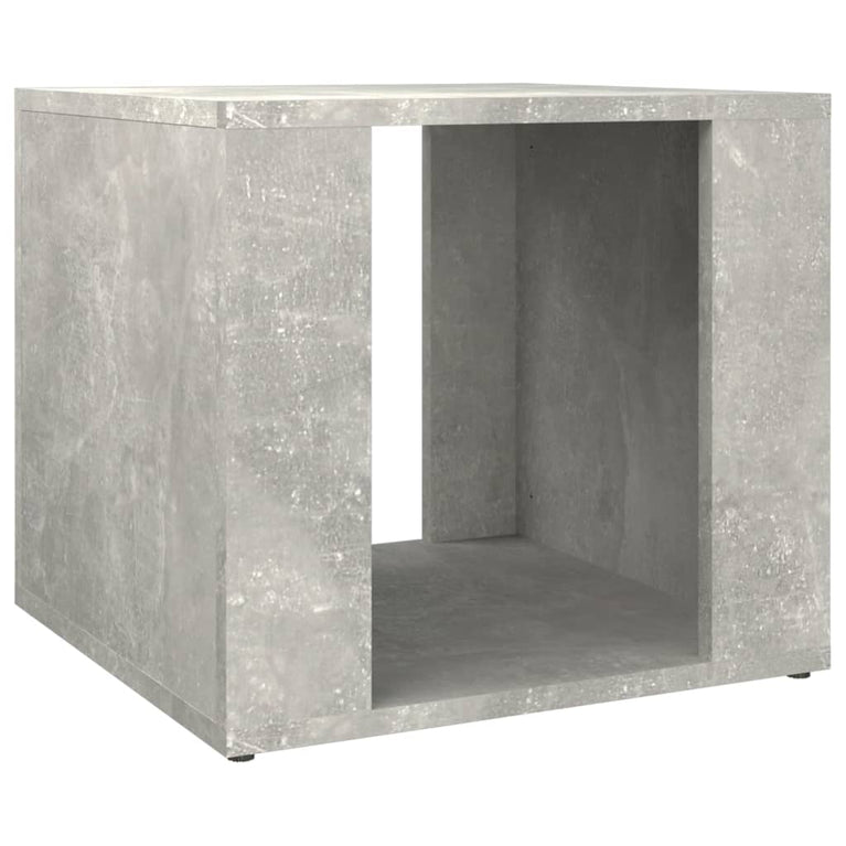 Nachtkastje 41x40x36 cm bewerkt hout betongrijs MeubelReus