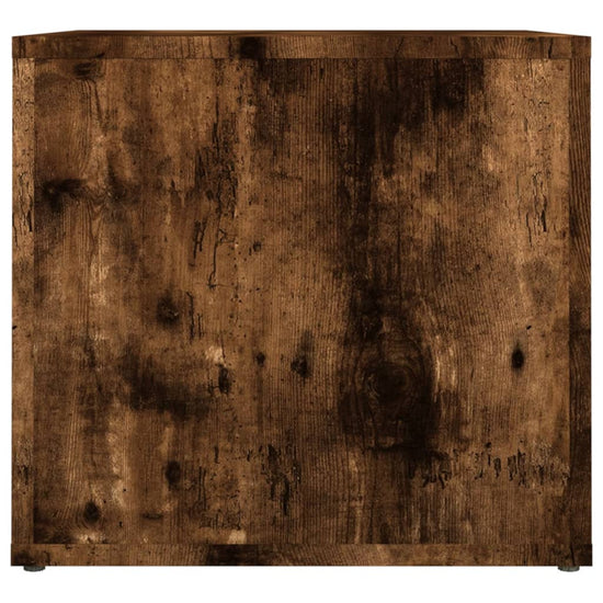 Nachtkastje 41x40x36 cm bewerkt hout gerookt eikenkleurig MeubelReus