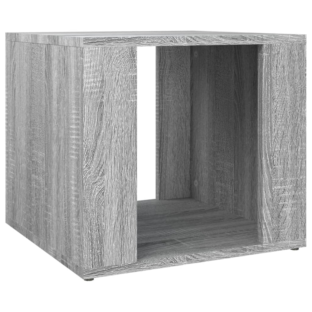 Nachtkastje 41x40x36 cm bewerkt hout grijs sonoma eikenkleur MeubelReus