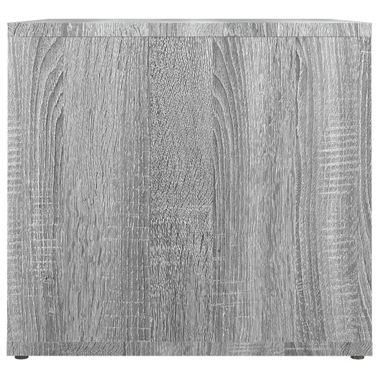 Nachtkastje 41x40x36 cm bewerkt hout grijs sonoma eikenkleur MeubelReus