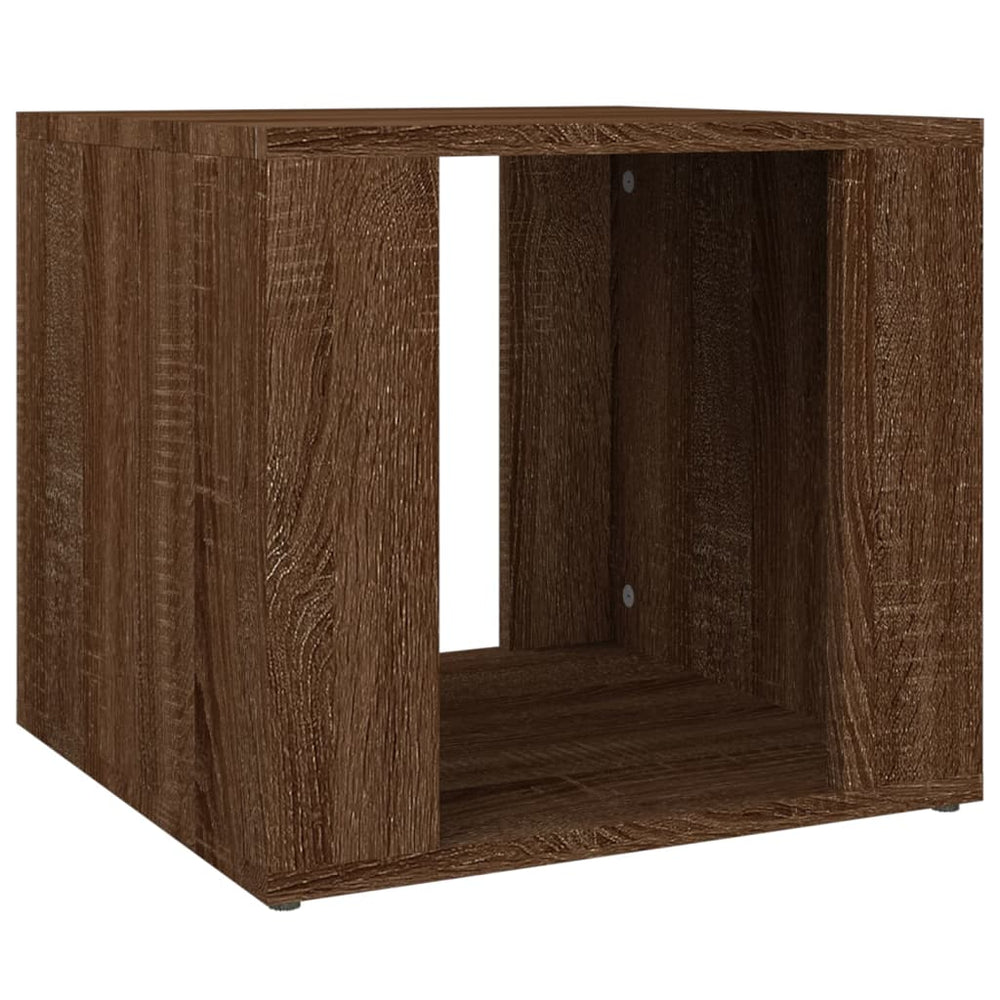 Nachtkastje 41x40x36 cm bewerkt hout bruineikenkleurig MeubelReus