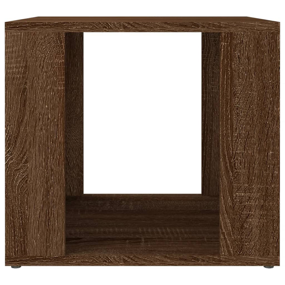 Nachtkastje 41x40x36 cm bewerkt hout bruineikenkleurig MeubelReus