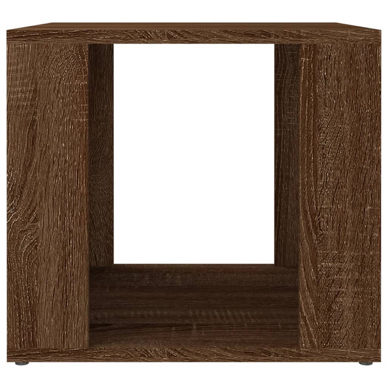 Nachtkastje 41x40x36 cm bewerkt hout bruineikenkleurig MeubelReus