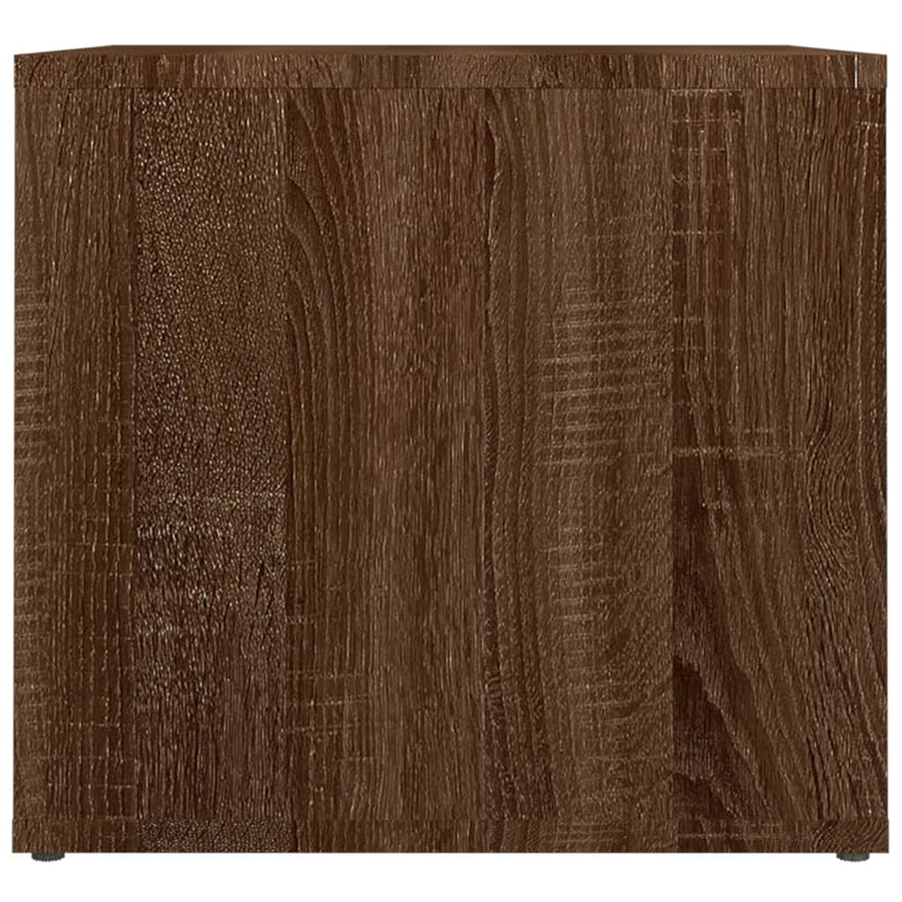 Nachtkastje 41x40x36 cm bewerkt hout bruineikenkleurig MeubelReus